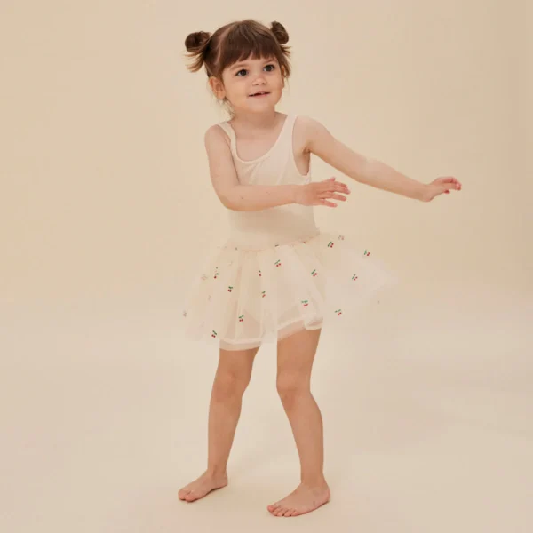 Fustan Fairy Ballerina me Rripa - Cherry Glitter
