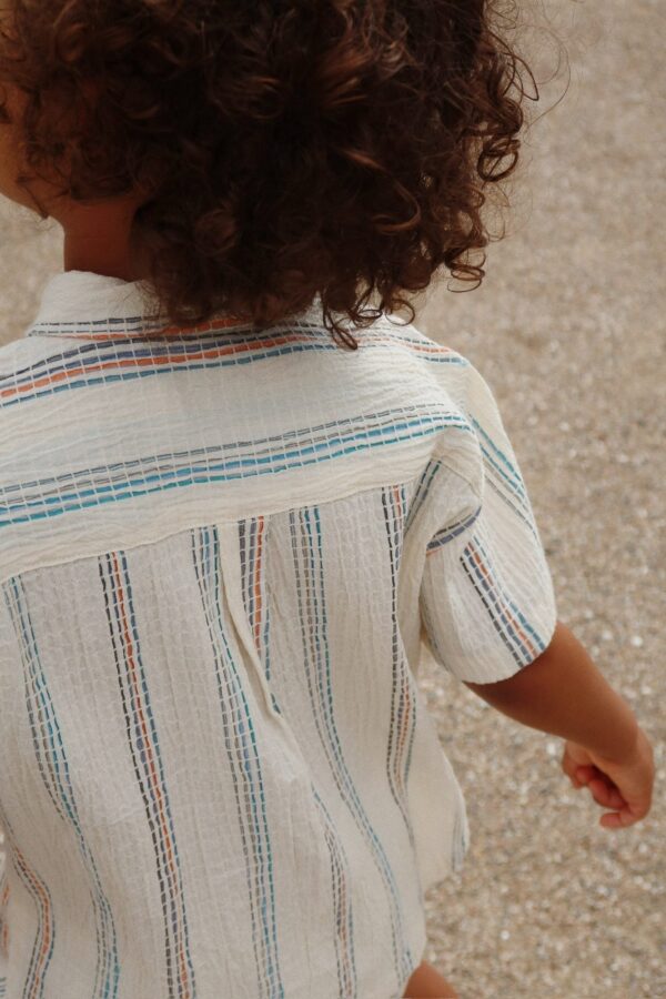 Set T-Shirt & Pantallona Vincent - Antique White - Figura 4