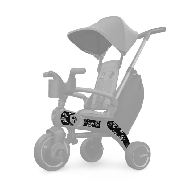 Doona Liki Trike Sticker Set - Cool Sketch B&W