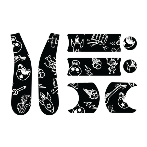 Doona Liki Trike Sticker Set - Cool Sketch B&W - Figura 6