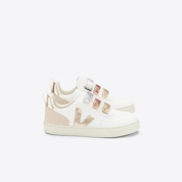 Veja V-10, Leather Multico Extra White Shiny - Figura 2