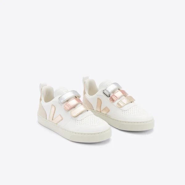 Veja V-10, Leather Multico Extra White Shiny - Figura 3